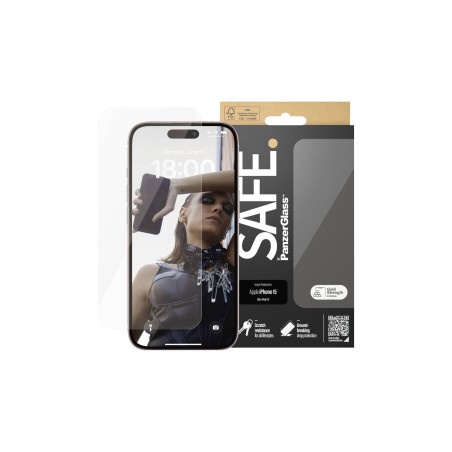 PanzerGlass SAFE for Apple iPhone 15 - Ultimate Protection & Style (SKU: 5711724955341)